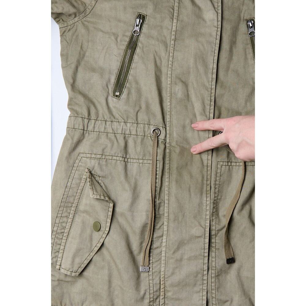 Garage Women’s Jacket Small Olive Green Utility Military Style‎ Full Zip Pockets - Picture 8 of 12